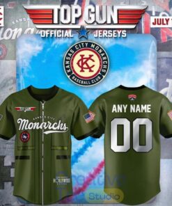 Kansas City Monarchs 2026 Top Gun Custom Baseball Jersey