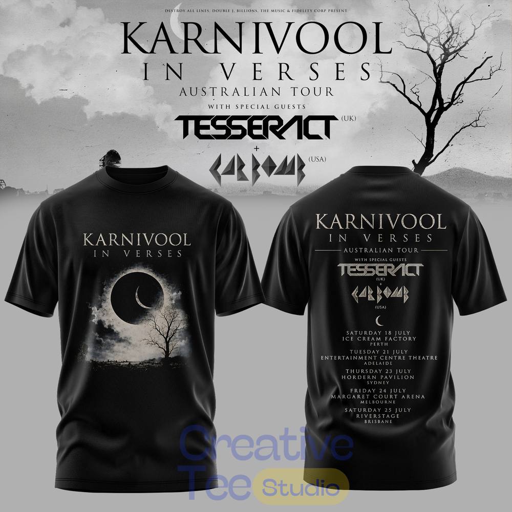 Karnivool – ‘In Verses’ Australian Tour 2026 Limited T-Shirt Karnivool – ‘In Verses’ Australian Tour 2026 Limited T-Shirt