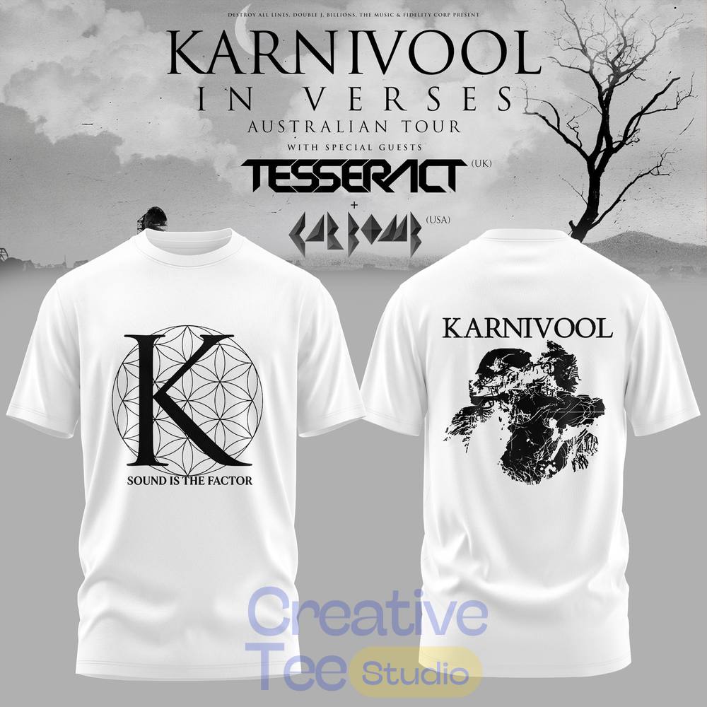 Karnivool – ‘In Verses’ Australian Tour 2026 Limited T-Shirt Karnivool – ‘In Verses’ Australian Tour 2026 Limited T-Shirt
