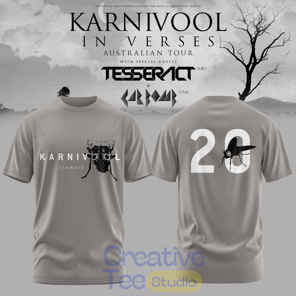 Karnivool – ‘In Verses’ Australian Tour 2026 Limited T-Shirt Karnivool – ‘In Verses’ Australian Tour 2026 Limited T-Shirt