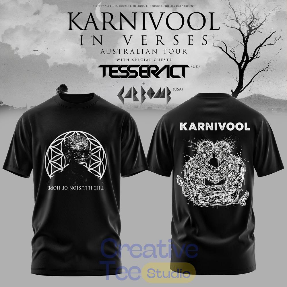Karnivool – ‘In Verses’ Australian Tour 2026 Limited T-Shirt Karnivool – ‘In Verses’ Australian Tour 2026 Limited T-Shirt