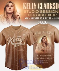 Kelly Clarkson Studio Sessions The Las Vegas Residency 2026 Golden Era Baseball Jersey