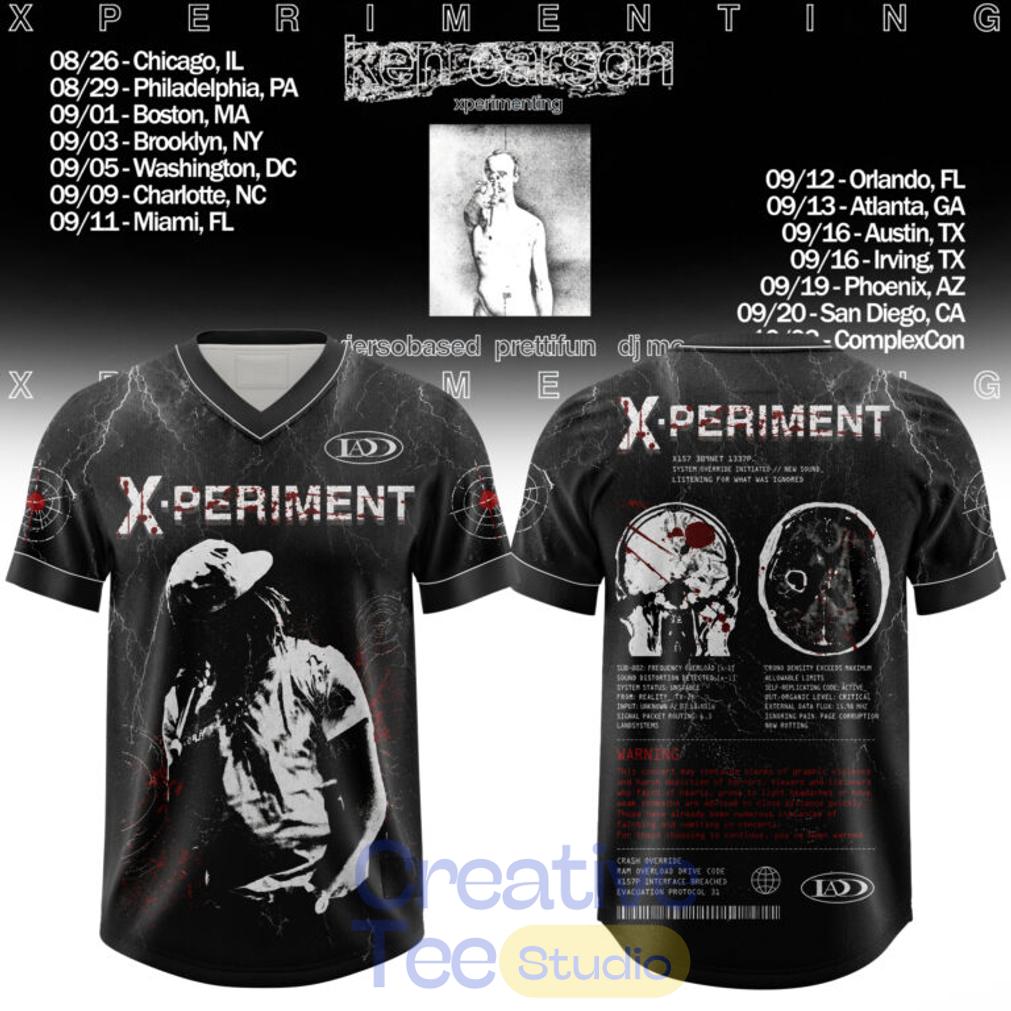 Ken Carson Xperimenting Tour Football Jersey Ken Carson Xperimenting Tour Football Jersey