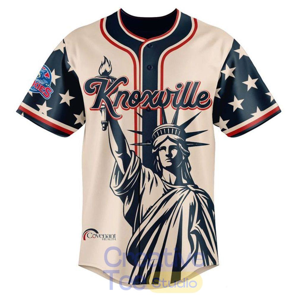 Knoxville Smokies Independence Day 2026 Baseball Jersey Knoxville Smokies Independence Day 2026 Baseball Jersey