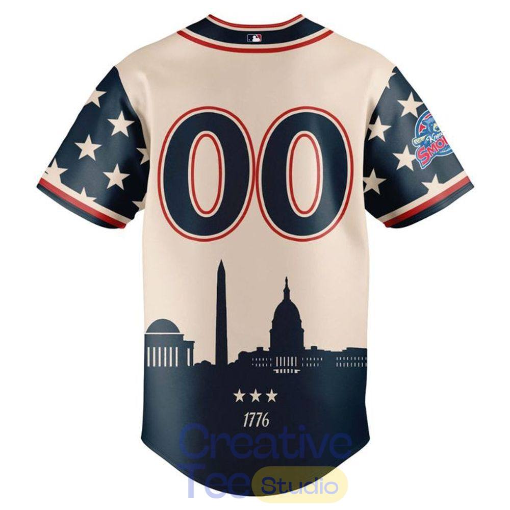 Knoxville Smokies Independence Day 2026 Baseball Jersey Knoxville Smokies Independence Day 2026 Baseball Jersey