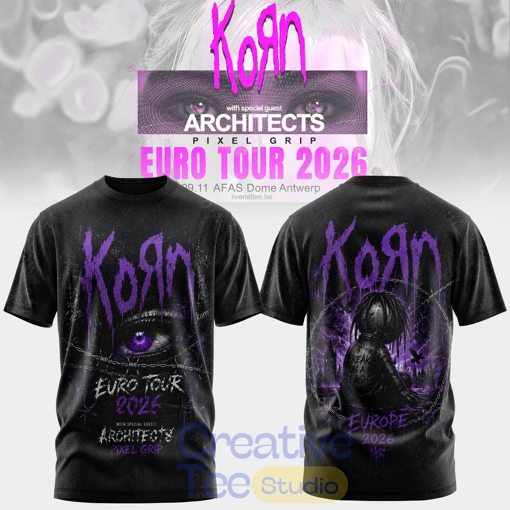 Korn Euro Tour 2026 Special Tee Hoodie Korn Euro Tour 2026 Special Tee Hoodie
