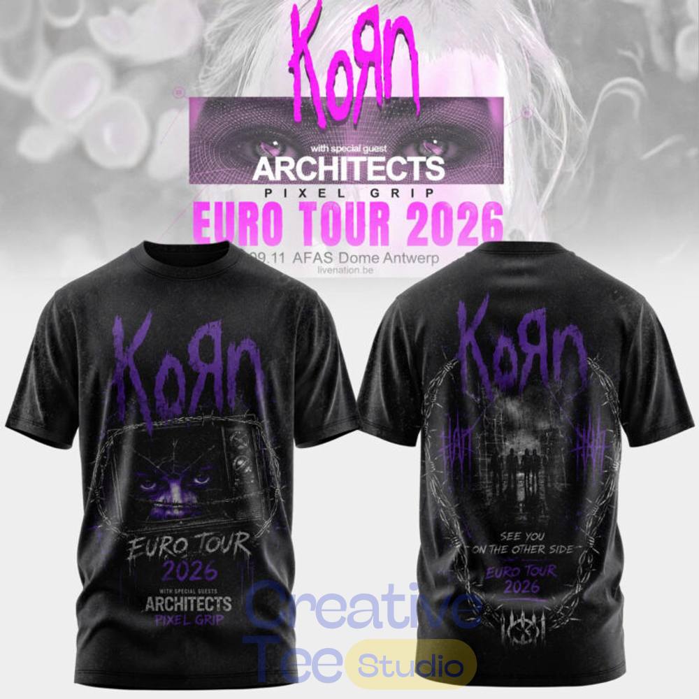 Korn Euro Tour 2026 Special Tee Hoodie Korn Euro Tour 2026 Special Tee Hoodie
