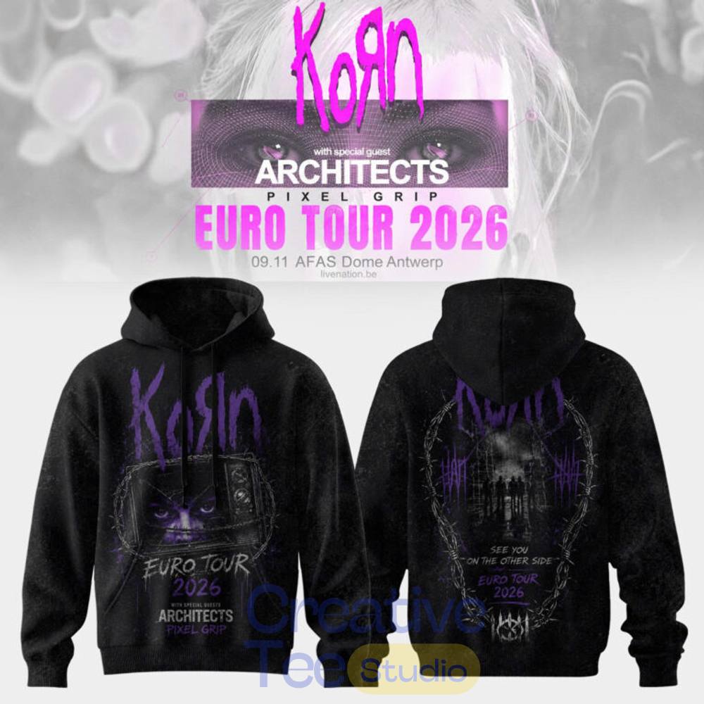 Korn Euro Tour 2026 Special Tee Hoodie Korn Euro Tour 2026 Special Tee Hoodie