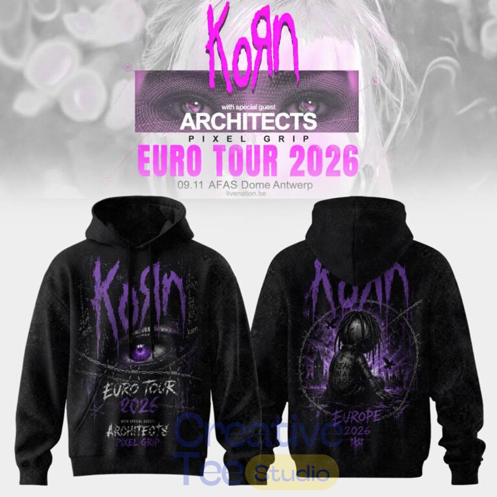 Korn Euro Tour 2026 Special Tee Hoodie Korn Euro Tour 2026 Special Tee Hoodie