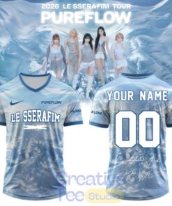 LE SSERAFIM “PUREFLOW” Tour 2026 Custom Edition Signature Football Jersey