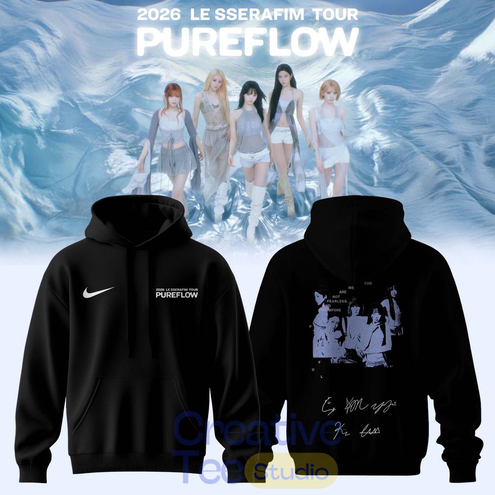 LE SSERAFIM “PUREFLOW” Tour 2026 Edition Signature Hoodie LE SSERAFIM “PUREFLOW” Tour 2026 Edition Signature Hoodie