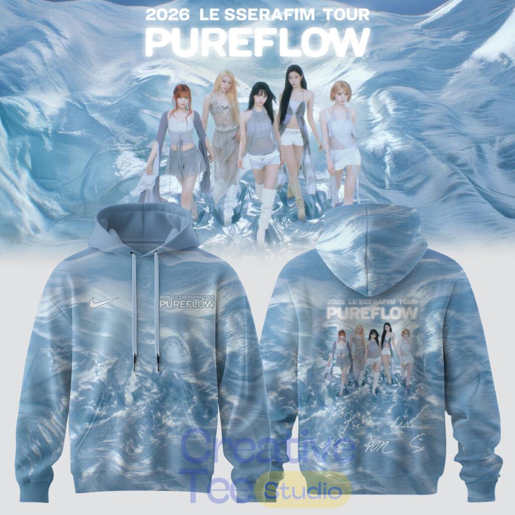 LE SSERAFIM “PUREFLOW” Tour 2026 Edition Signature Hoodie LE SSERAFIM “PUREFLOW” Tour 2026 Edition Signature Hoodie