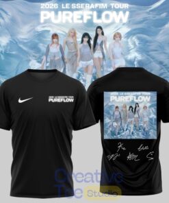 LE SSERAFIM “PUREFLOW” Tour 2026 Edition Signature Shirt LE SSERAFIM “PUREFLOW” Tour 2026 Edition Signature Shirt