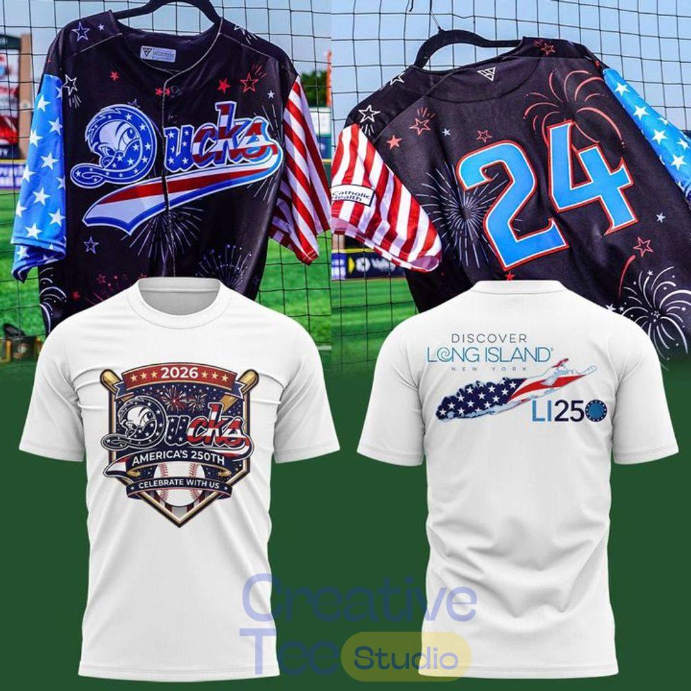 Long Island Ducks America’s 250th Anniversary 2026 Special T-Shirt Long Island Ducks America’s 250th Anniversary 2026 Special T-Shirt