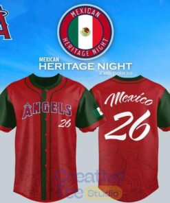 Los Angeles Angels 2026 Mexican Heritage Special Baseball Jersey