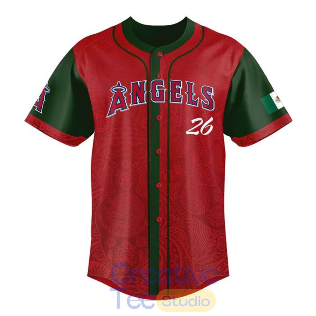Los Angeles Angels 2026 Mexican Heritage Special Baseball Jersey Los Angeles Angels 2026 Mexican Heritage Special Baseball Jersey