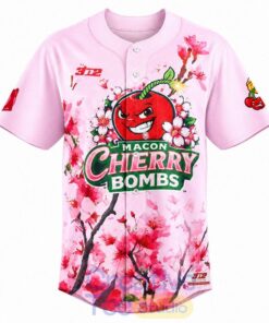 Macon Bacon x Cherry Bombs 2026 Limited Edition Baseball Jersey