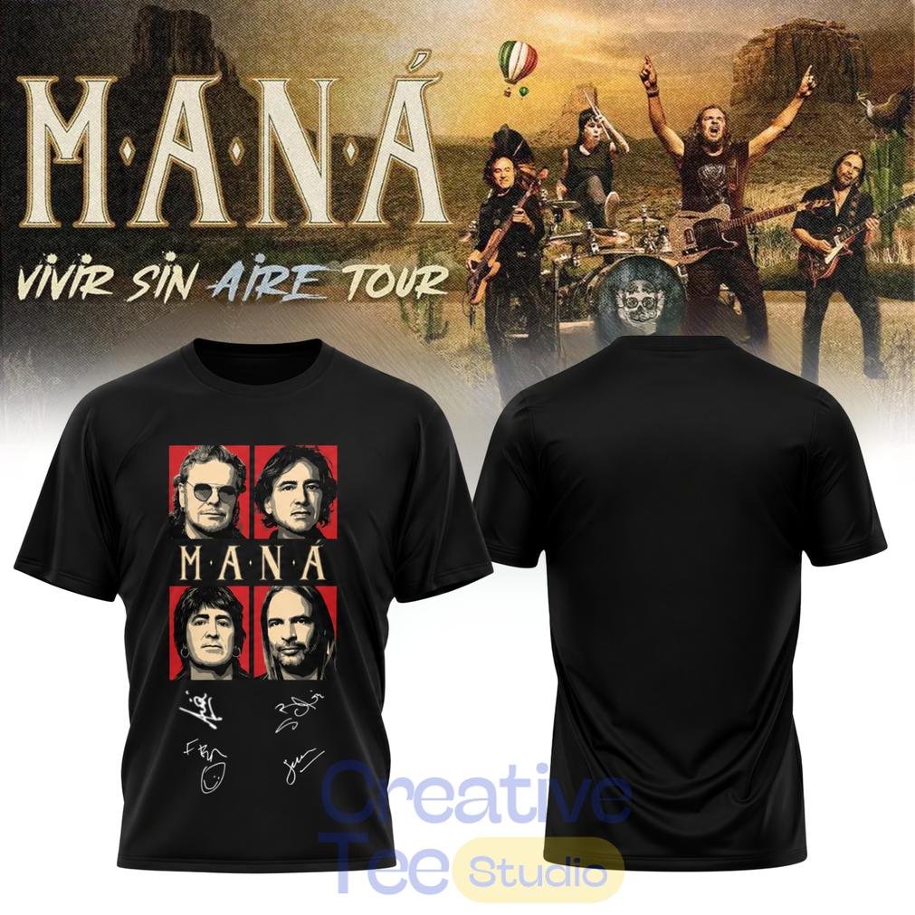 Maná “Vivir Sin Aire Tour” Limited Edition T-Shirt Maná “Vivir Sin Aire Tour” Limited Edition T-Shirt