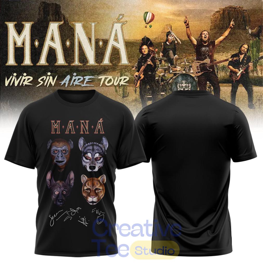 Maná “Vivir Sin Aire Tour” Limited Edition T-Shirt Maná “Vivir Sin Aire Tour” Limited Edition T-Shirt