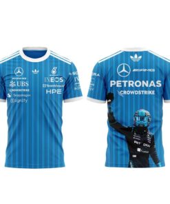 Mercedes-AMG PETRONAS F1 Team: Confidently striding alongside George Russell. Shirt