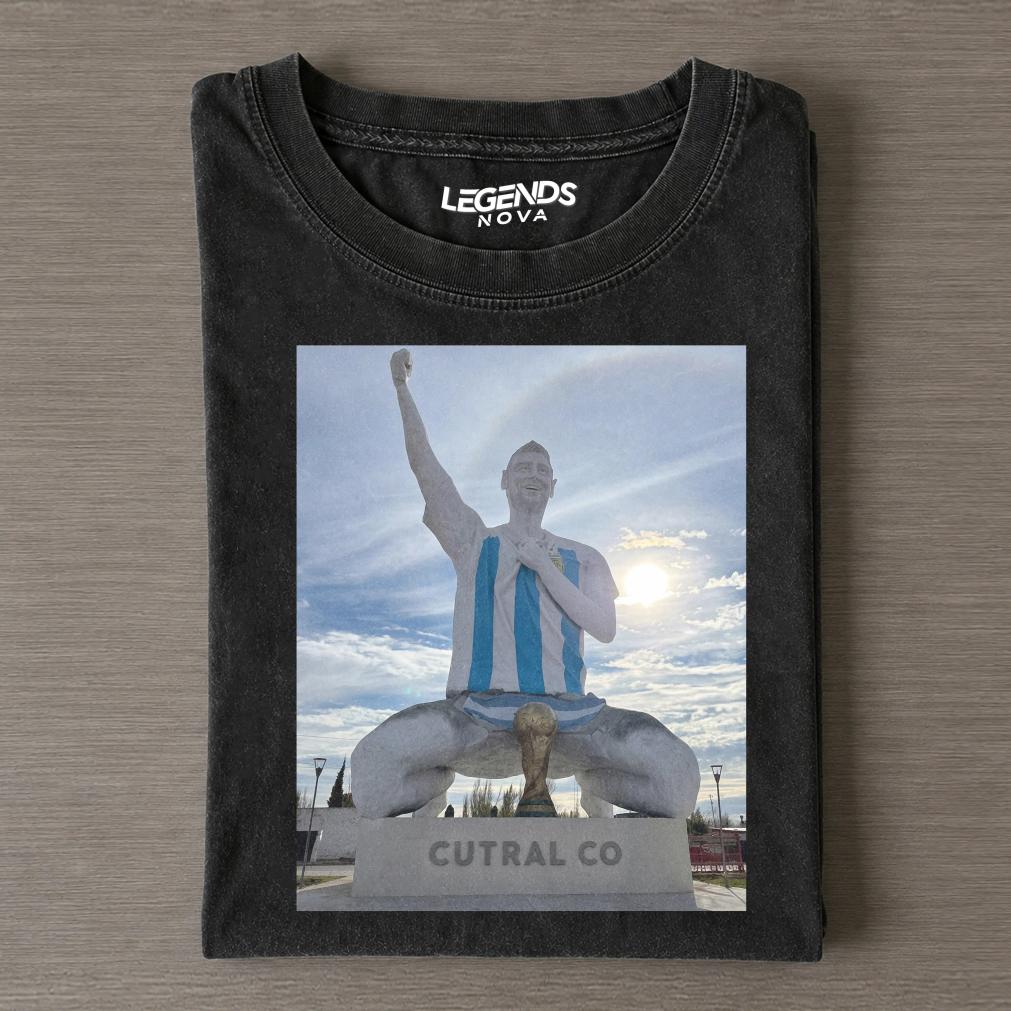 Messi Classic Legendary Statue Tee Messi Classic Legendary Statue Tee