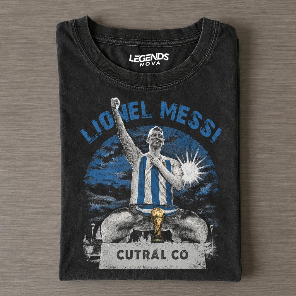 Messi Classic Legendary Statue Tee Messi Classic Legendary Statue Tee