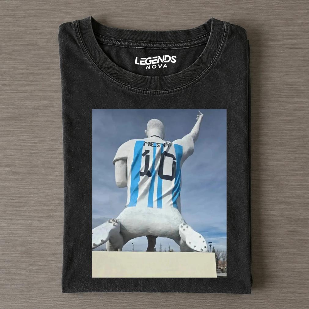 Messi Classic Legendary Statue Tee Messi Classic Legendary Statue Tee