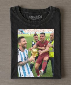 Messi & Cristiano Ronaldo Funny World Cup Photo 2026 Vintage Tee