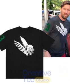 Messi Distressed Trim Flying Tiger T-Shirt