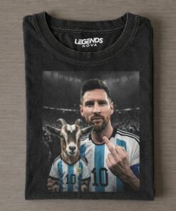 Messi Holding GOAT Tee