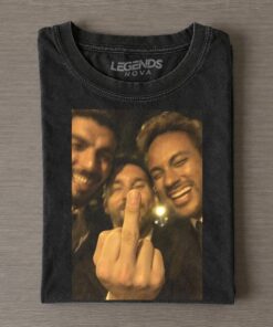 Messi Suarez Neymar MSN Suit Photo Vintage Washed Fan Tee