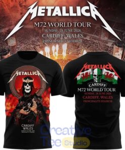 Metallica M72 World Tour Cardiff, Wales Principality Stadium T-Shirt