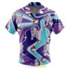 Mewtwo Trippy Pattern Short Sleeve Button Up Hawaiian Shirt