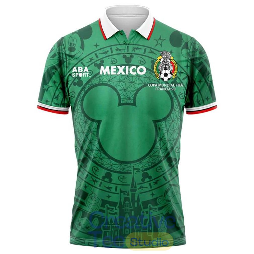 Mexico FIFA World Cup 2026 Disney Mickey Inspired Custom Soccer Jersey Mexico FIFA World Cup 2026 Disney Mickey Inspired Custom Soccer Jersey