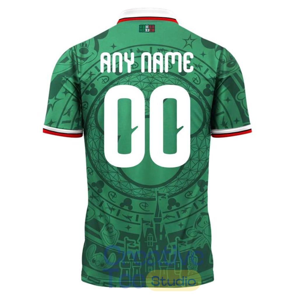 Mexico FIFA World Cup 2026 Disney Mickey Inspired Custom Soccer Jersey Mexico FIFA World Cup 2026 Disney Mickey Inspired Custom Soccer Jersey
