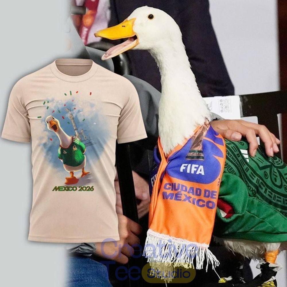 Mexico World Cup 2026 Merlin The Duck T-Shirt Mexico World Cup 2026 Merlin The Duck T-Shirt