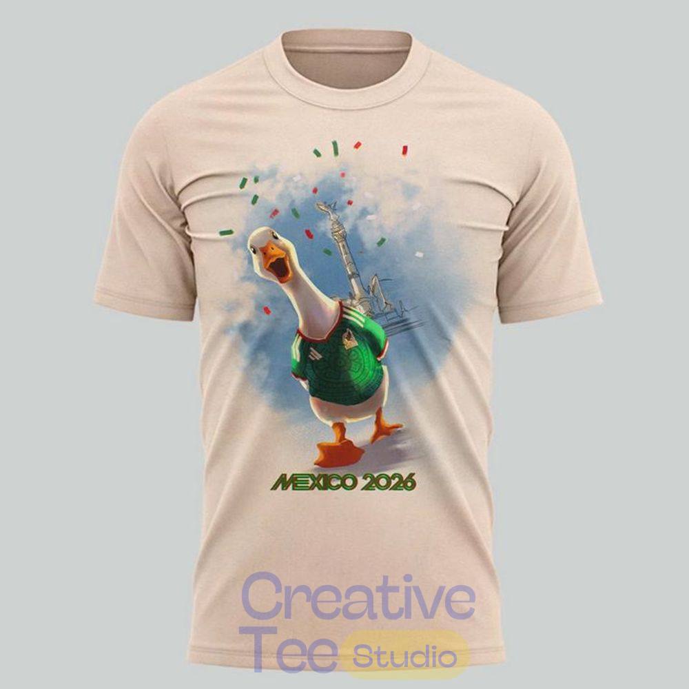 Mexico World Cup 2026 Merlin The Duck T-Shirt Mexico World Cup 2026 Merlin The Duck T-Shirt