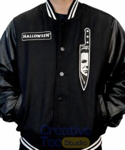 Michael Myers Black Varsity Baseball Jacket Michael Myers Black Varsity Baseball Jacket