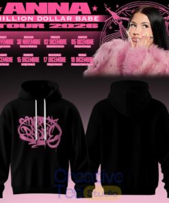 ANNA Million Dollar Babe Tour 2026 Black Hoodie