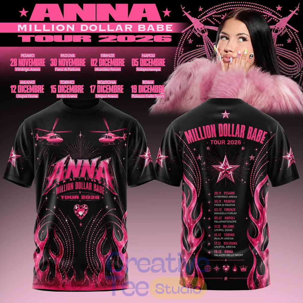 ANNA Million Dollar Babe Tour 2026 Black Shirt ANNA Million Dollar Babe Tour 2026 Black Shirt