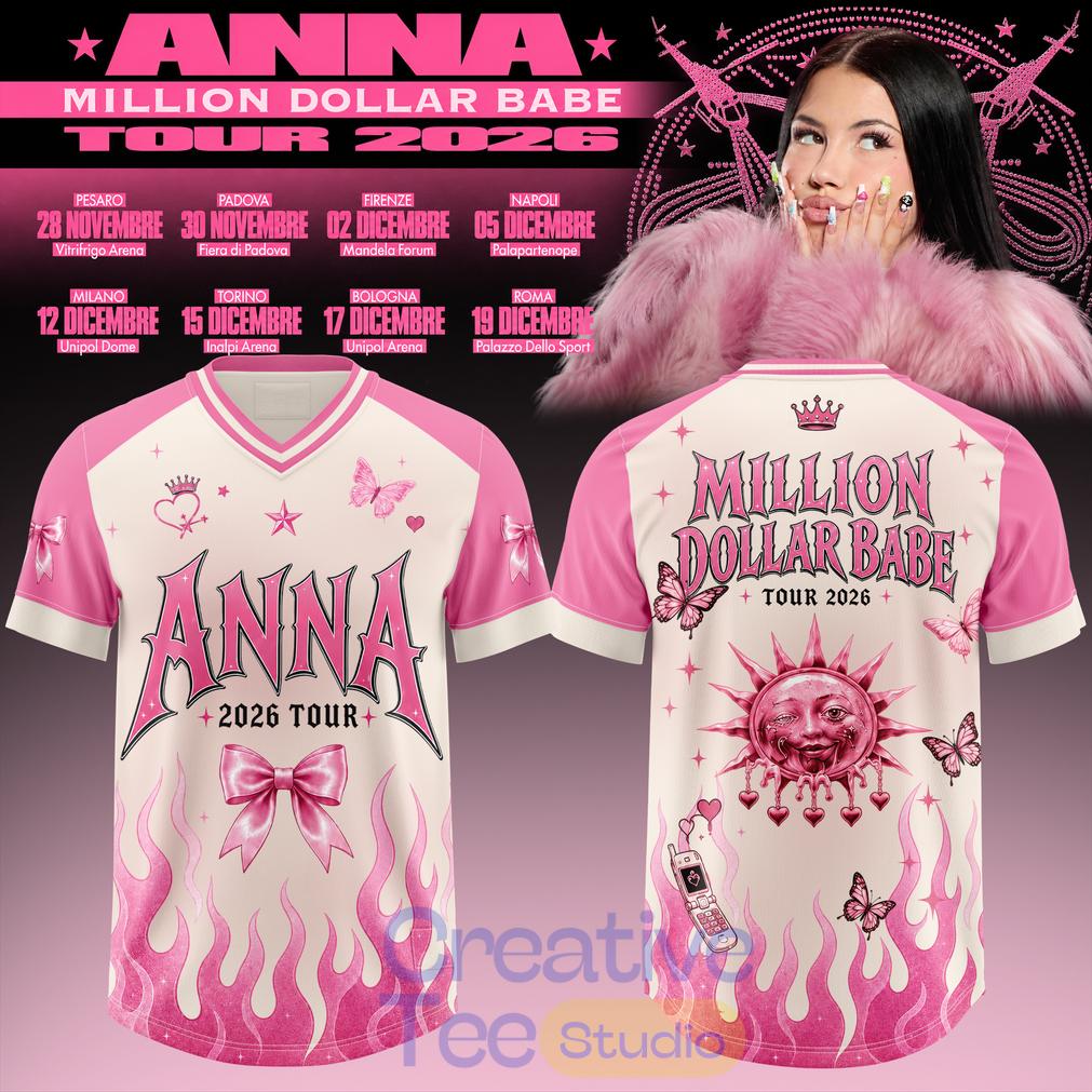 ANNA Million Dollar Babe Tour 2026 Football Jersey ANNA Million Dollar Babe Tour 2026 Football Jersey