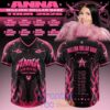 ANNA Million Dollar Babe Tour 2026 White Black Flame Football Jersey