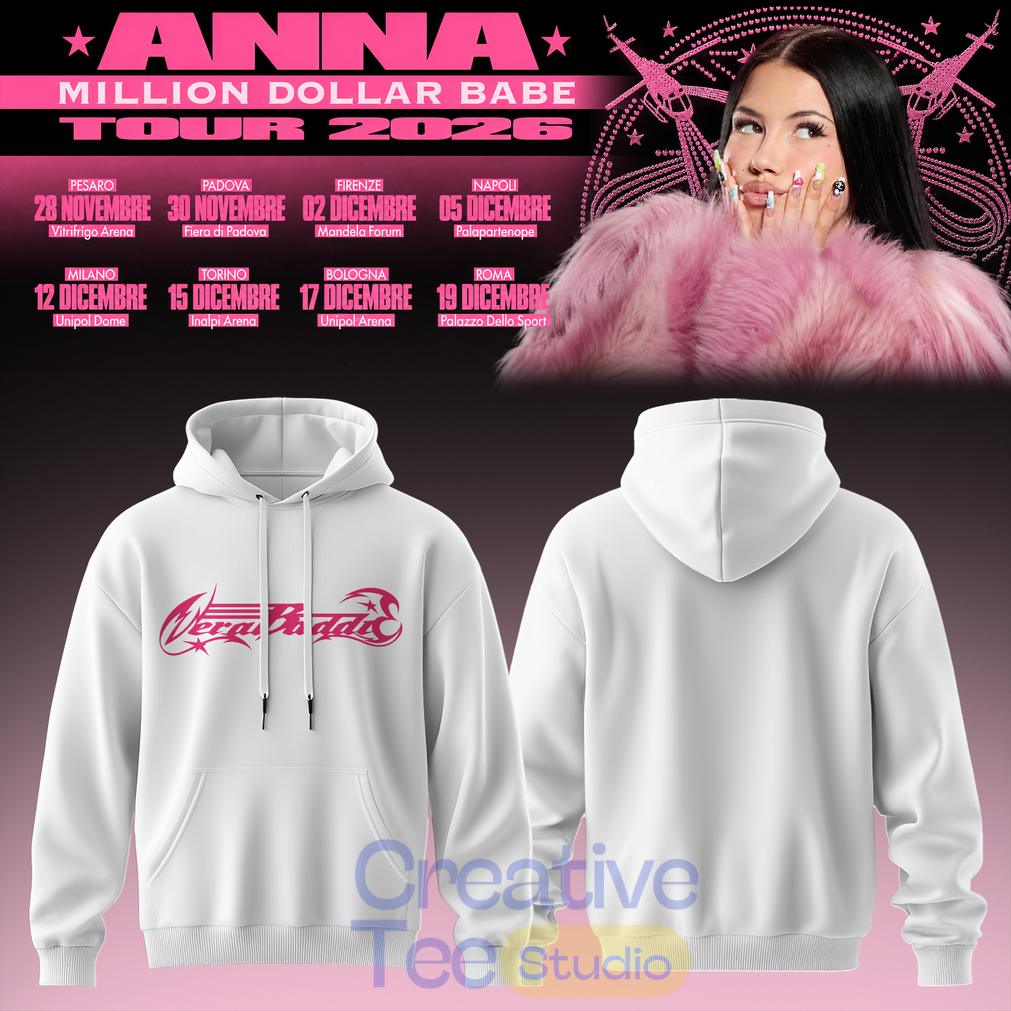 ANNA Million Dollar Babe Tour 2026 White Hoodie ANNA Million Dollar Babe Tour 2026 White Hoodie