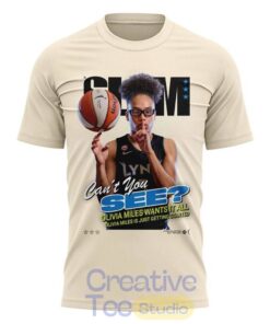 Minnesota Lynx Unisex Cream Olivia Miles Slam T-Shirt