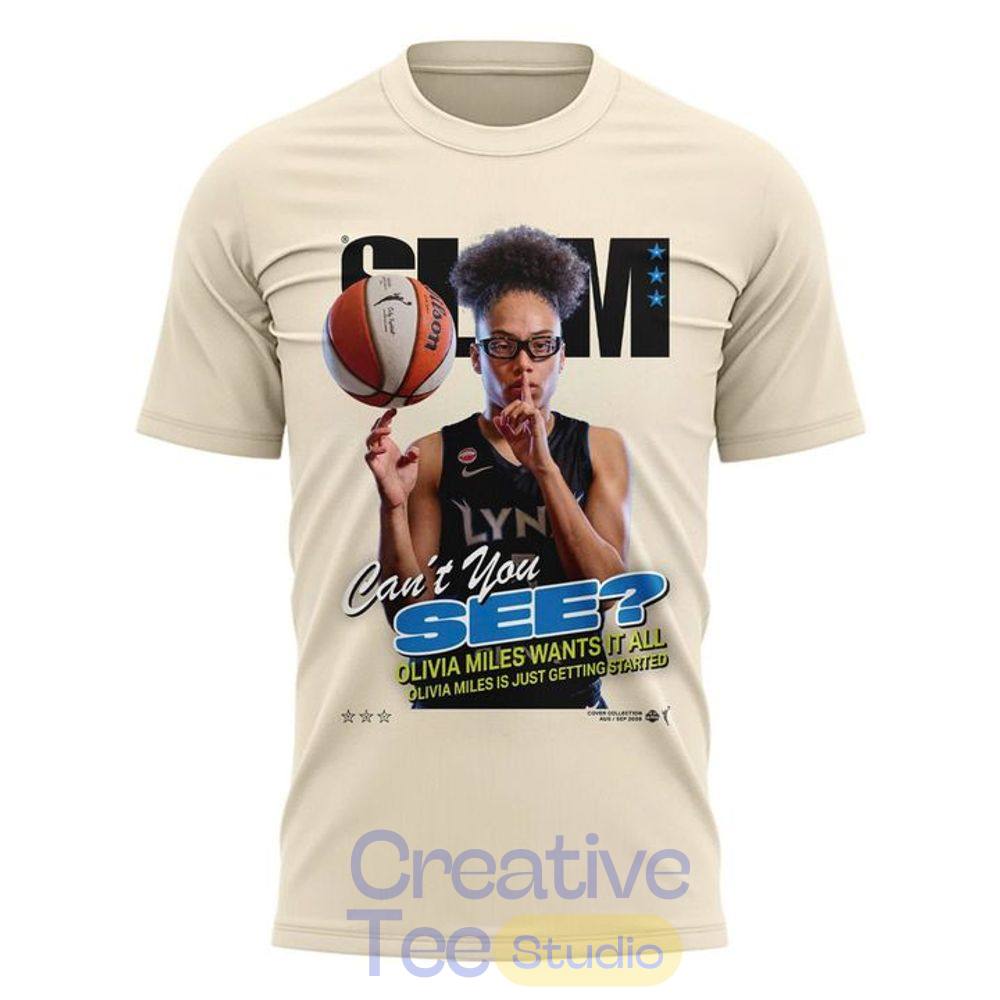 Minnesota Lynx Unisex Cream Olivia Miles Slam T-Shirt Minnesota Lynx Unisex Cream Olivia Miles Slam T-Shirt