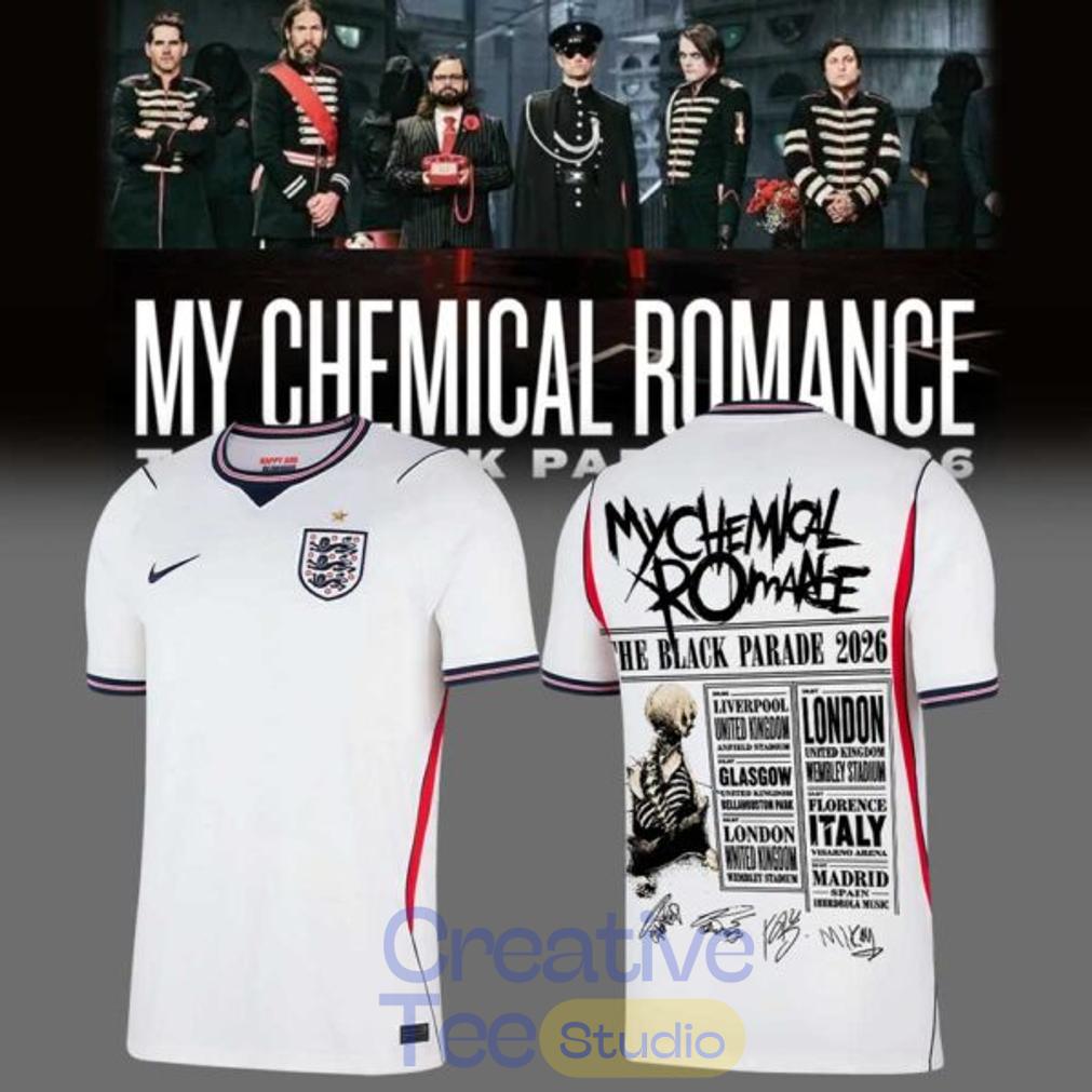 My Chemical Romance – The Black Parade 2026 x England Soccer Jersey My Chemical Romance – The Black Parade 2026 x England Soccer Jersey