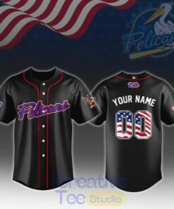 Myrtle Beach Pelicans 4th of July Baseball Jersey