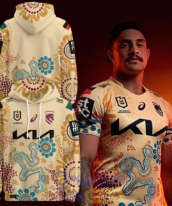 NRL Brisbane Broncos Indigenous 2026 Special Tee Hoodie