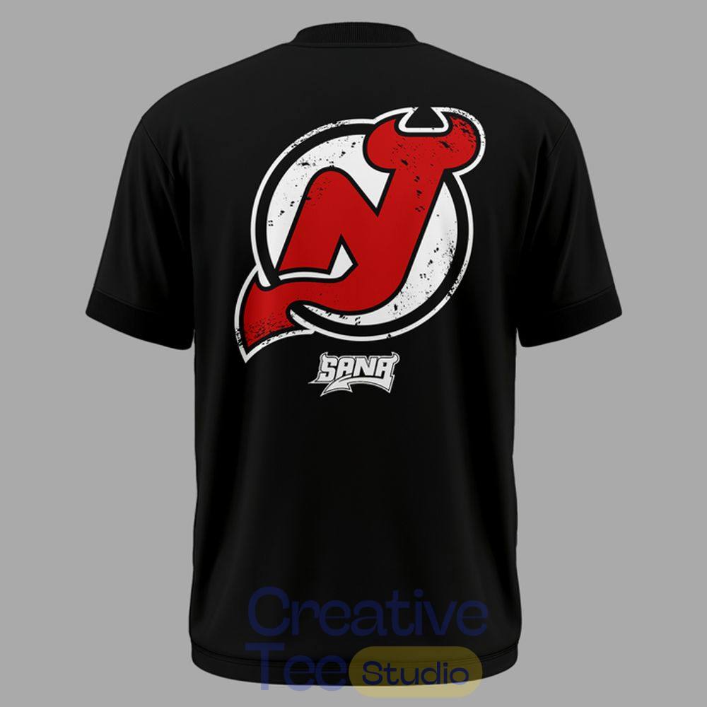 New Jersey Devils x SANA Black T-Shirt New Jersey Devils x SANA Black T-Shirt