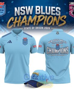 New South Wales Blues 2026 State of Origin Champions Champions Polo Shirt